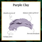 Buy Good Vibes Brazilian Volcanic Skin Clarifying Purple Clay Face Wash (120 ml) - Purplle