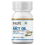 Buy INLIFE Pure MCT Oil C8 C10 Keto Diet Friendly Advanced Products, Weight & Fat Management Food Supplement, 500mg - 60 Vegetarian Capsules - Purplle