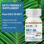 Buy INLIFE Pure MCT Oil C8 C10 Keto Diet Friendly Advanced Products, Weight & Fat Management Food Supplement, 500mg - 60 Vegetarian Capsules - Purplle