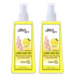 Buy Mirah Belle Lemon Hand Rub Sanitizer Spray (With Vitamin E) 200 ML ( Pack of 2) ( (72.9% Alcohol) FDA Approved Best for Men, Women and Children Natural, Vegan, Herbal, Sulfate and Paraben Free - Purplle