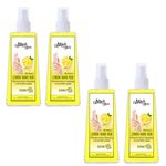 Buy Mirah Belle Lemon Hand Rub Sanitizer Spray (With Vitamin E) 200 ML ( Pack of 4) ( (72.9% Alcohol) FDA Approved Best for Men, Women and Children Natural, Vegan, Herbal, Sulfate and Paraben Free - Purplle