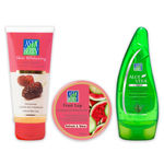 Buy Astaberry Radiance & Glow - Fruit Lep, Skin Whitening Face Wash, Aleovera Gel (3 Items in the set) - Purplle