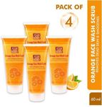 Buy Astaberry Orange Scrub 60ml (Pack of 4) Daily Exfoliating Cleanser Face Wash (240 ml) - Purplle
