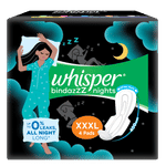 Buy Whisper Ultra Nights XXXL 4s Sanitary pads for Women - Purplle