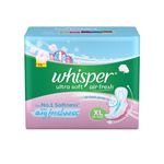 Buy Whisper Ultra Soft Sanitary Pads - 50 Pieces (XL) - Purplle