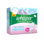 Buy Whisper Ultra Soft Sanitary Pads - 6 Pieces (XL PLUS ) - Purplle