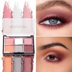 Buy MISS ROSE 6 Color Matte & Shimmer Mini Eyeshadow Palette 7001-003Z 02 - Purplle