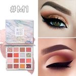 Buy MISS ROSE 16 Warm Color Matte & Shimmer Eyeshadow Palette 7001-011M1 - Purplle
