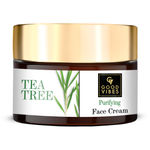 Buy Good Vibes Tea Tree Purifying Face Cream | Lightening, Hydrating, Anti-Acne | No Parabens, No Sulphates, No Mineral Oil, No Animal Testing (50 g) - Purplle