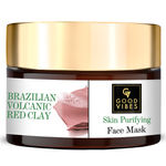 Buy Good Vibes Brazilian Volcanic Red Clay Skin Purifying Face Mask (50 g) - Purplle