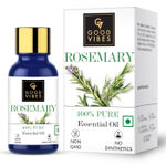 Buy Good Vibes Rosemary 100% Pure Essential Oil | Anti_Acne, Hair Strngthening | No GMO, No Synthetics, 100% Vegan (10 ml) - Purplle