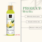 Buy Good Vibes Lemon Refreshing Face Wash (200 ml) - Purplle