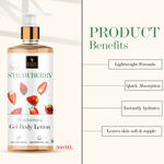 Buy Good Vibes Strawberry Moisturizing Ultralight Gel Body Lotion (500 ml) - Purplle