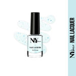 Buy NY Bae Big Apple Cookies Nail Lacquer - White Chocolate 7 (6 ml) | Blue | Sprinkle Effect | Luxe Matte Finish | High Colour Payoff | Chip Resistant | Quick Drying | Cruelty Free - Purplle