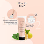 Buy Arata Natural Refreshing Toothpaste With Peppermint, Cinnamon & Chamomile | All-Natural, Vegan & Cruelty-Free | Fluoride-Free Formula Fights Bacteria & Tooth Decay (50 ml) - Purplle