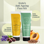 Buy Arata Natural Anti-Aging Face Kit For Men & Women with Face Serum (50 ml) & Face Wash (50 ml) - Purplle