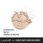 Buy Lakme 9 To 5 Flawless Matte Complexion Compact - Melon (8 gm) - Purplle