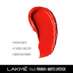 Buy Lakme 9 To 5 Primer + Matte Lip Color - Red Rebel MR10 (3.6 g) - Purplle