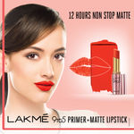 Buy Lakme 9 To 5 Primer + Matte Lip Color - Red Rebel MR10 (3.6 g) - Purplle