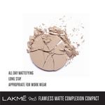 Buy Lakme 9 To 5 Flawless Matte Complexion Compact - Almond (8 gm) - Purplle