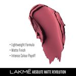 Buy Lakme Absolute Matte Revolution Lip Color - Mauve Mania 204 (3.5 g) - Purplle