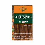 Buy 24 HERBS Certified Organic Hair Color Dark Brown- (150 g) - Purplle