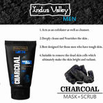 Buy Indus valley Activated Charcoal Mask + Scrub 100ml - Purplle