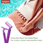 Buy Sirona Disposable Shaving Razor for Women with Aloe Boost - Pack of 5 - Purplle