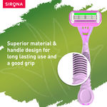 Buy Sirona Reusable Hair Removal Razor for Women with Aloe Boost, Shaving Razor - Pack of 1 - Purplle