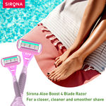 Buy Sirona Reusable Hair Removal Razor for Women with Aloe Boost, Shaving Razor - Pack of 1 - Purplle