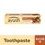 Buy Lever Ayush Anti-Cavity Toothpaste (150 g) (Pack Of 4) - Purplle