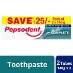 Buy Pepsodent Expert Protection Complete Toothpaste (2x140 g) - Purplle