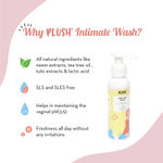 Buy Plush All Natural Intimate & Vaginal Wash for Women – Rich Tea Tree Oil & Neem Extract | Perfect pH Balance, Soothes Itching, No Unpleasant Odour - Purplle