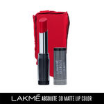 Buy Lakme Absolute 3D Lipstick, Red Carnival (3.6 gm) - Purplle