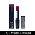 Buy Lakme Absolute 3D Lipstick, Purple Evening (3.6 g) - Purplle