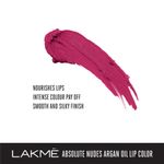 Buy Lakme Absolute Argan Oil Lip Color - Pink Satin (3.4 g) - Purplle