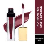Buy Faces Canada No Transfer Matte Liquid Lip Color | Mask Proof | Transfer Proof | Lasts All Day |Enriched with Chamomile Oil | Highly Pigmented | One Stroke Color | Shade - Grammar Nazi 3.5 ml - Purplle