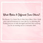 Buy The Beauty Co. Green Tea & Aloe Vera Glitter Glow Mask (100 g) - Purplle
