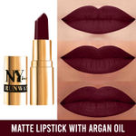Buy NY Bae Runway Matte Lipstick | Infused With Argan Oil | Maroon | Moisturising | Long Lasting | Light weight- Insider Look 6 (4.5 g) - Purplle