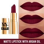 Buy NY Bae Runway Matte Lipstick | Infused With Argan Oil | Maroon | Moisturising | Long Lasting | Light weight- Statement 10 (4.5 g) - Purplle