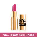 Buy NY Bae Runway Matte Lipstick | Infused With Argan Oil | Pink | Moisturising | Long Lasting | Light weight- First Look 1 (4.5 g) - Purplle