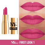 Buy NY Bae Runway Matte Lipstick | Infused With Argan Oil | Pink | Moisturising | Long Lasting | Light weight- First Look 1 (4.5 g) - Purplle