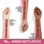 Buy NY Bae Runway Matte Lipstick | Infused With Argan Oil | Pink | Moisturising | Long Lasting | Light weight- First Look 1 (4.5 g) - Purplle