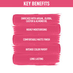 Buy NY Bae Runway Matte Lipstick | Infused With Argan Oil | Pink | Moisturising | Long Lasting | Light weight- Highlights 3 (4.5 g) - Purplle