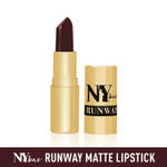 Buy NY Bae Runway Matte Lipstick | Infused With Argan Oil | Purple | Moisturising | Long Lasting | Light weight- Backstage Look 12 (4.5 g) - Purplle
