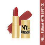 Buy NY Bae Argan Oil Infused Matte Lipstick Runway Range - Passe 8 (4.5 g) | Red | Creamy Matte Finish | Enriched with Argan Oil | Rich Colour Payoff | Full Coverage | Long lasting | Smudgeproof | Weightless | Cruelty Free - Purplle