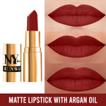 Buy NY Bae Runway Matte Lipstick | Infused With Argan Oil | Red | Moisturising | Long Lasting | Light weight- Showstopper 5 (4.5 g) - Purplle