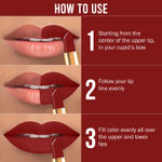 Buy NY Bae Runway Matte Lipstick | Infused With Argan Oil | Red | Moisturising | Long Lasting | Light weight- Showstopper 5 (4.5 g) - Purplle