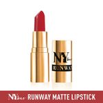 Buy NY Bae Runway Matte Lipstick | Infused With Argan Oil | Red | Moisturising | Long Lasting | Light weight- Showstopper 5 (4.5 g) - Purplle