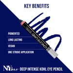 Buy Ny Bae Long Eye-Land | Deep Intense Kajal | Shimmer Finish | High Pigmentation | Enriched with Vitamin E And Castor Oil - Blue - Purplle